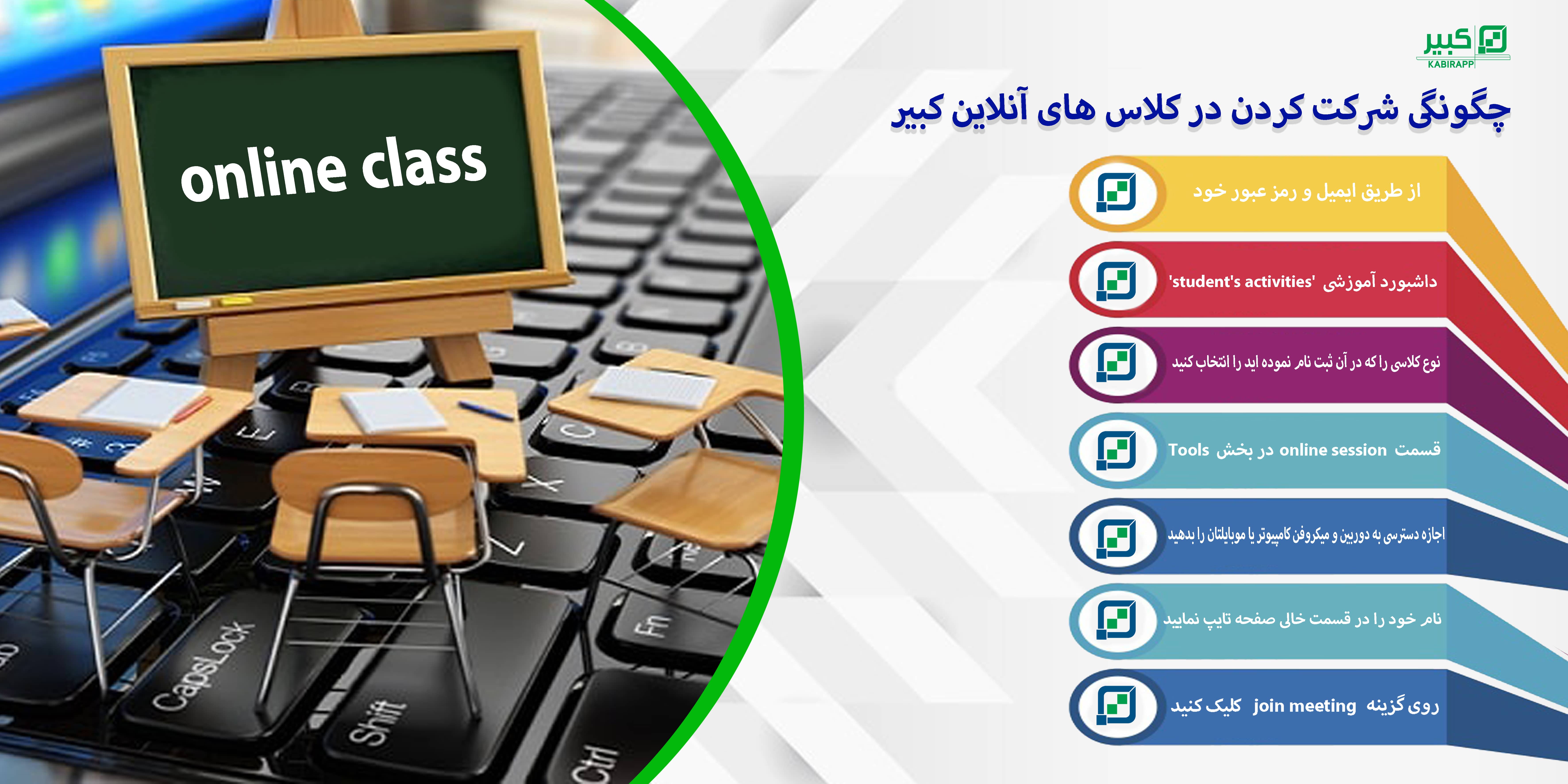 نحوه شرکت در کلاس های آنلاین